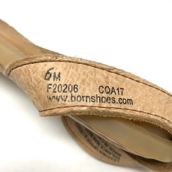 Born August Ankle Strap Flat Sandals Brown 6 - Picture 8 of 10